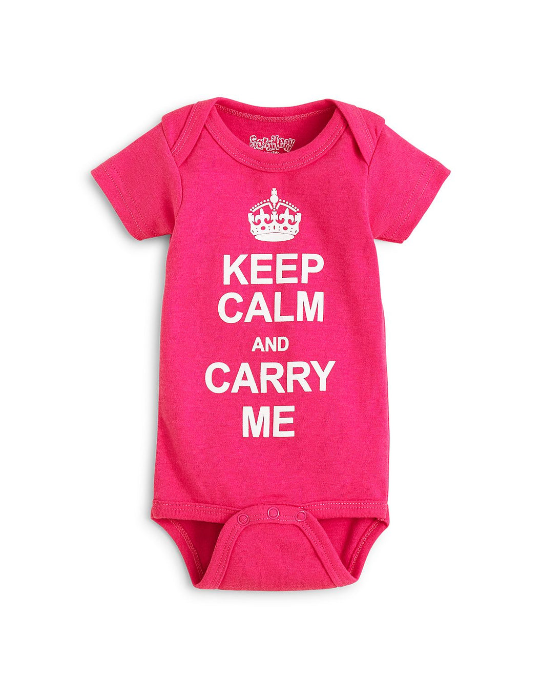 Sara Kety Girls' Keep Calm and Carry Me Onesie