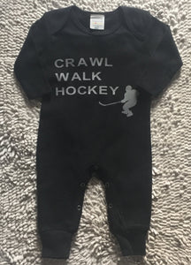 Crawl Walk Hockey -  Black