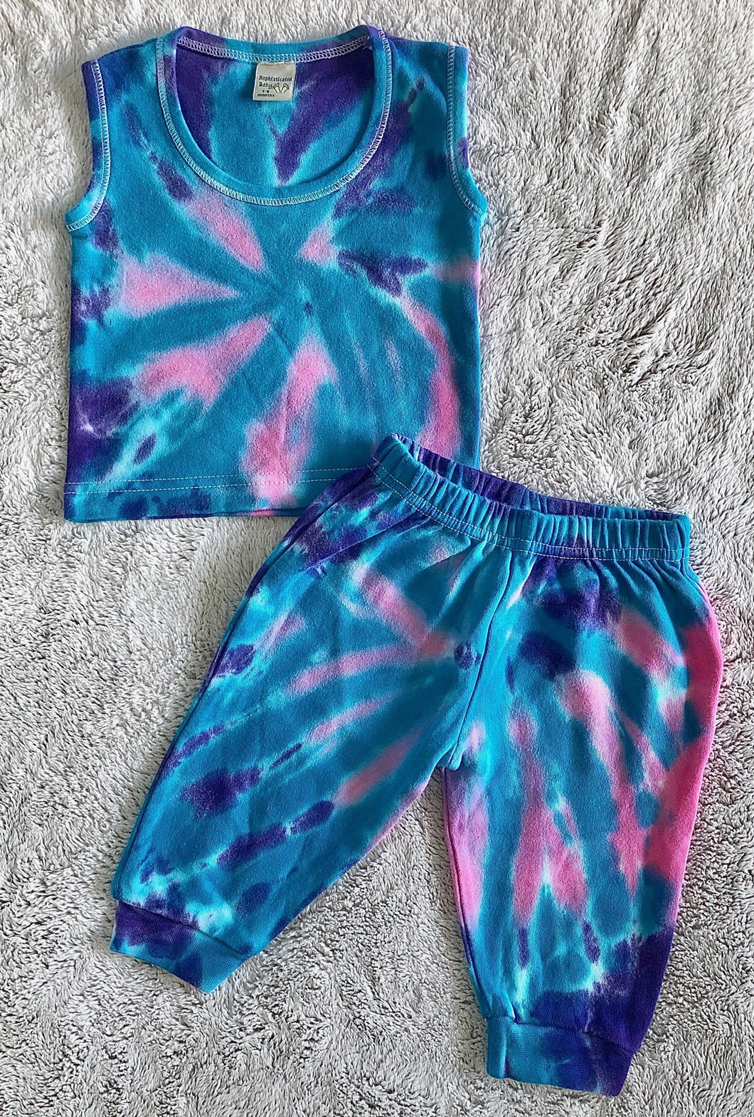 Sophisticated Kidz Own Tye Dye Short sleeve 2 piece sets