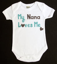 Load image into Gallery viewer, &quot;My Nana Loves Me&quot; Boys Gray/Blue Or Blue/Red
