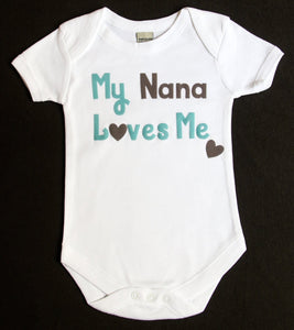 "My Nana Loves Me" Boys Gray/Blue Or Blue/Red