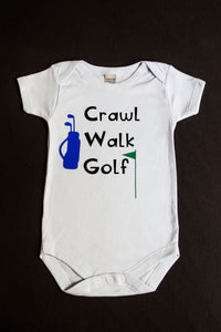 Crawl, Walk Golf Onesie