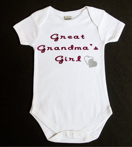 "Great Grandmas Girl" Onesie