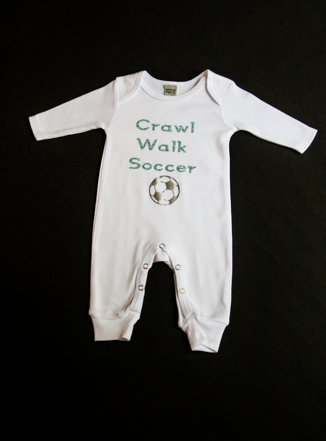 Crawl Walk Soccer - White