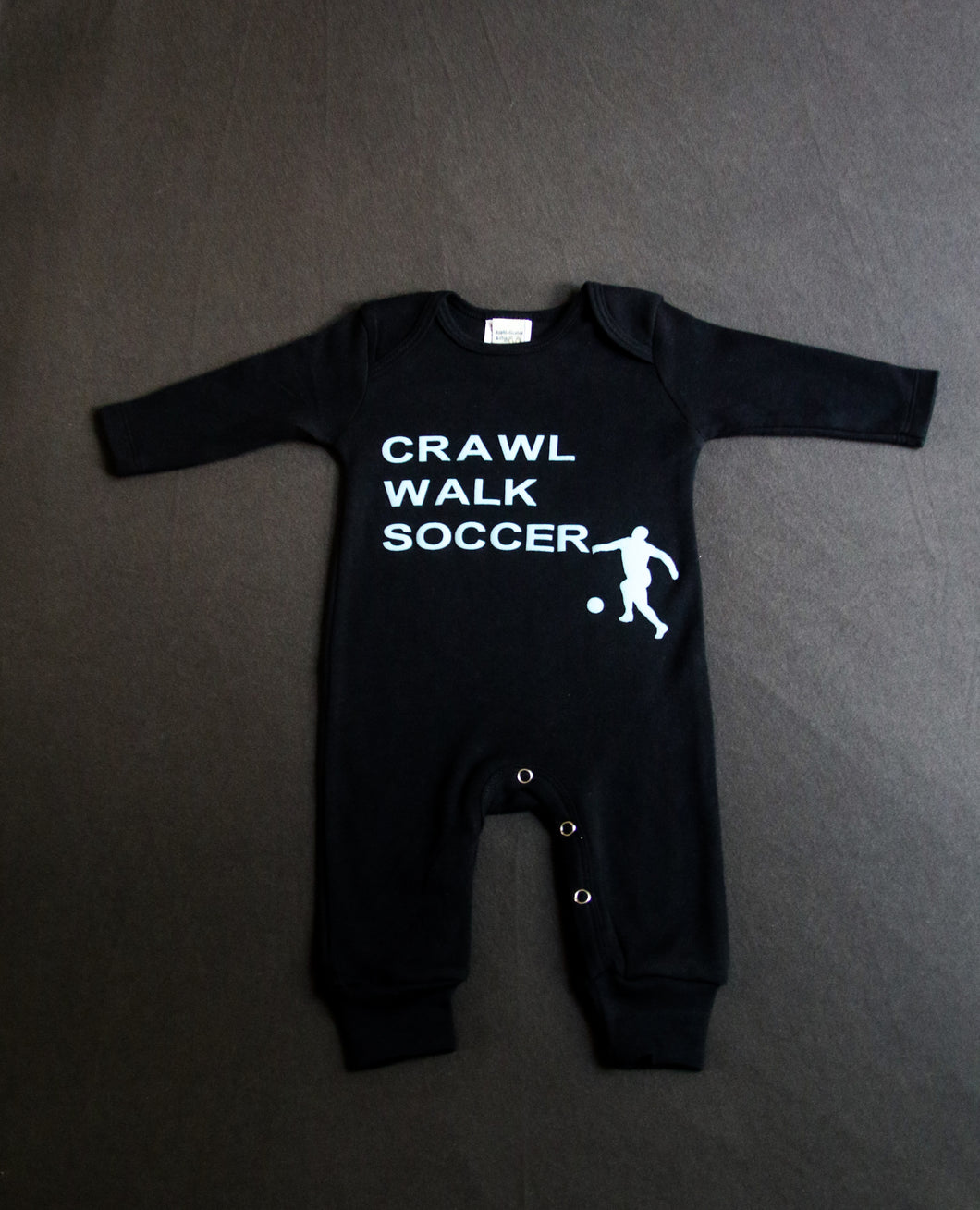 Crawl Walk Soccer - Black